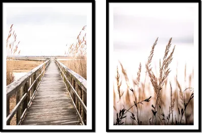 Immagine prodotto di BILDPOSTER IM RAHMEN 53x73cm Dittico 2er Set Boho Pomost P2148