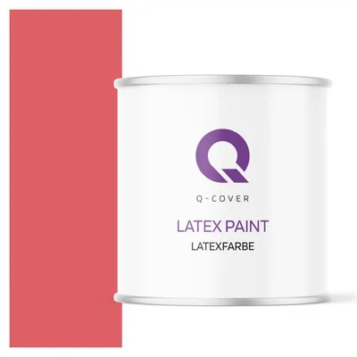 Produktbild von Latexfarbe 2 L Rot 2 L | Innenfarbe | Wandfarbe | Deckenfarbe | Klasse 3 Mattfarbe Scheuerfest Hohe Deckkraft