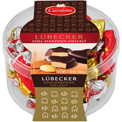 Produktbild von Carstens Lübecker Edelmarzipan Vielfalt 200g