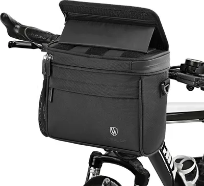 Produktbild von Touchscreen-Fahrrad-Vorderrahmentasche, wasserdichte Fahrrad-Handytasche, Handyhalter, EVA-Lenkertasche, Radfahren, Front-Aufbewahrungstasche fuer 7-Zoll-Grossbildschirm