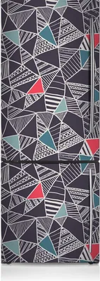 Produktbild von Kühlschrankmagne Kühlschrank Magnetfolie Dekoration 60x190 cm - Gekritzelmuster