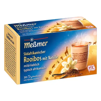 Produktbild von Meßmer Südafrikanischer Rooibostee mit Vanille Aroma mild lieblich 35g