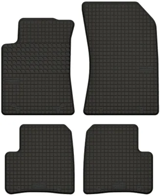 Produktbild von Gummimatten passend für  Citroen C3 III (ab 2016) Gummi Fußmatten Satz Schwarz + Stopper