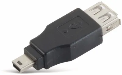 Obrázek produktu pro Adaptér USB2.0, spojka USB-A/miniUSB B 5kolíková zástrčka