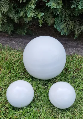 Produktbild von 3er Set Dekorationskugel 20-10-10 cm aus Edelstahl weiß matt gebürstet Dekokugel