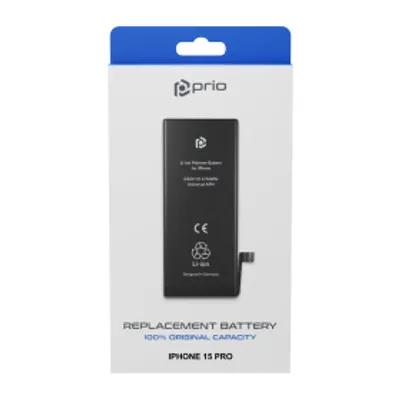 Produktbild von prio Akkuzelle für iPhone 15 Pro (ohne Flex-Kabel)