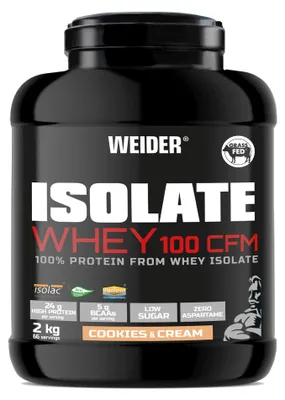 Image de Whey Isolate - Weider - Isolate Whey 100 CFM (2kg) - Saveur Cookies et Cream