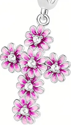 Immagine prodotto di Pandora Charms Ciondolo Croce Fiori Rosa Trusky