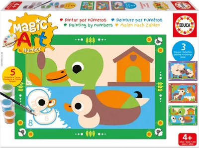 Imagen del producto de Educa. Granja mágica de arte y números. Multicolor. Multicolor. Talla única