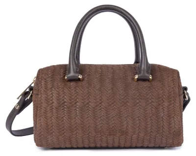 Image de Lancaster Sac à main Zippé Tressé Cube Marron