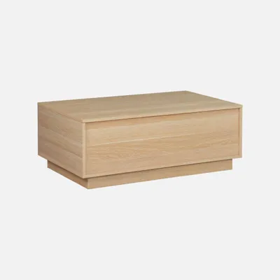 Produktbild von sweeek - Couchtisch mit Holzdekor und anhebbarer Tischplatte - Natur