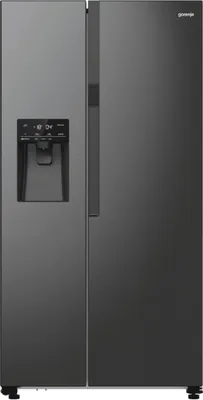 Produktbild von Gorenje NRR9185ESBXL Side-by-Side Kühlgefrierkombination Superior, LED-Dispaly, IceMaker, 566 Liter, Schwarz