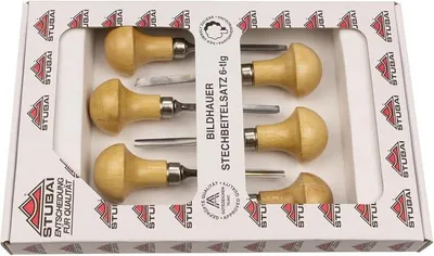 Imagen del producto de Juego de cinceles micro, 6 piezas, modelo 580006