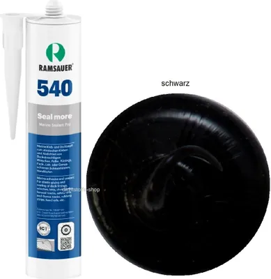 Produktbild von Ramsauer Marine 540 Seal more 1K Hybrid Boot Klebstoff 490g Kartusche schwarz