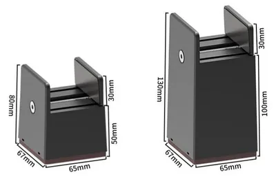 Produktbild von Möbelerhöhungen 4er Set 10cm verstellbar – 0-50mm, 1000 lbs, rutschfest | Für Bett, Sofa, Tisch