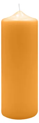 Produktbild von Spitzkopf Stumpen Kerzen Mais Gelb 20 x Ø 7 cm, 6 Stück