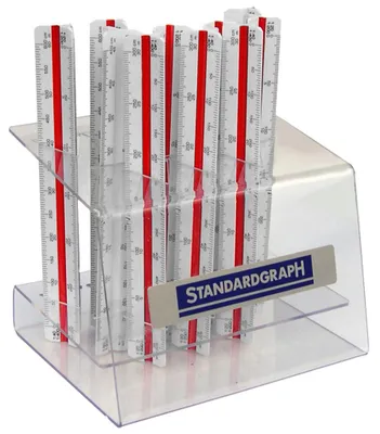 Produktbild von Standardgraph Dreikantmaßstab Kunststoff 15 cm, Display mit 12 Stück