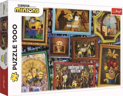 Zdjęcie produktu dla Trefl Puzzle Minionki Galeria, 1000 elementów, 68,3 x 48 cm, 10744