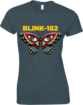 Image de Blink 182 - T-shirt pour femme RO3147 (XXL) (Bleu marine)