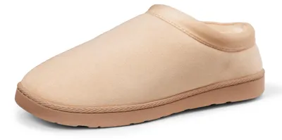 Productafbeelding van A. Essentials dames sloffen van sherpa-materiaal, kleur zand, maat 36 EU