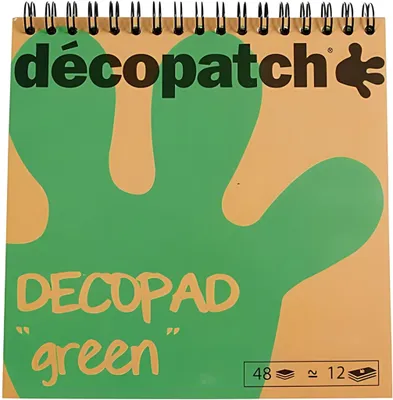 Produktbild von Décopatch Decopad, Abbildung, Grün, 48 Blätter, Universal