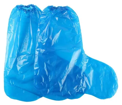 Produktbild von 10 stücke Einweg PE Überschuhe Schuhüberzüge Schuhüberzieher Überziehschuhe Wasserdichte Rutschfeste Überzieher für Outdoor Camping