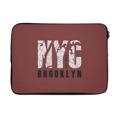 Produktbild von MuchoWow® Laptop Hülle 13 Zoll New York - NYC - Brooklyn Laptoptasche - Laptophülle - Sleeve - Rundumschutz