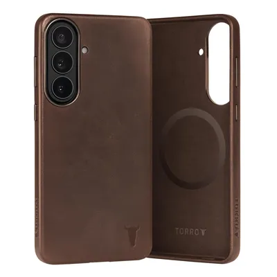 Immagine prodotto di TORRO Galaxy S26+ Custodia protettiva in pelle - Marrone scuro