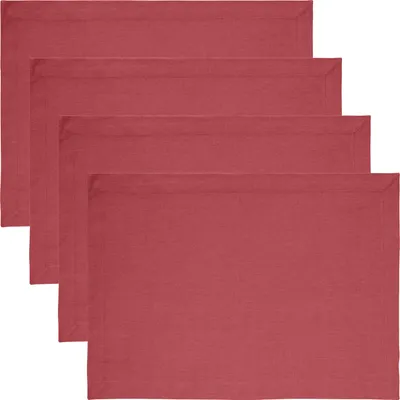 Produktbild von REDBEST Tischset Tulsa" 4er-Pack burgund 35x50 cm"