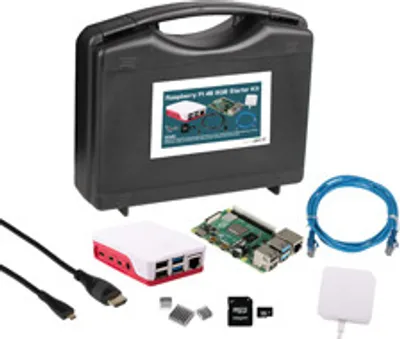Zdjęcie produktu dla Raspberry Pi PI4B - 8GB - FULL KI Z CZERWONO-BIAŁĄ OBUDOWĄ (SI-RPI4B-FULL8GB)
