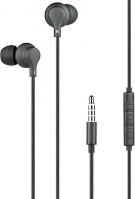 Produktbild von BigBen Connected, 3.5mm Klinken-Kopfhörer mit Fernbedienung und Mikrofon, Schwarz