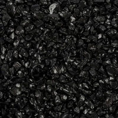 Produktbild von 1kg Glasgranulat 2-4mm Dekogranulat Glassteine Glassplitter Dekoglas schwarz