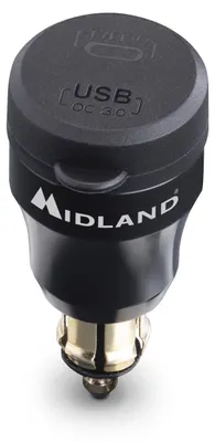 Immagine prodotto di Adattatore DIN tipo BMW MIDLAND caricatore doppia presa USB e USB Type C rapida