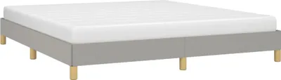 Produktbild von "Winterschlussverkauf "Bettgestell - CLORIS - Doppelbett - Robust und langlebig - ohne Matratze Hellgrau 180x200 cm - Einfache Montage -  Stoff - DEMöbel9772426