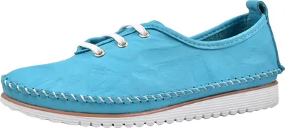 Produktbild von Andrea Conti Damen Leder sportiver Schnürschuh lässig Halbschuh bequem 0023626, Größe:39 EU, Farbe:Blau
