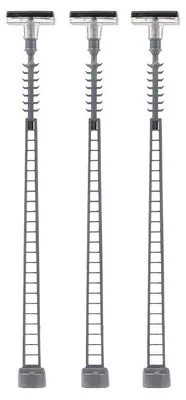 Produktbild von Faller 272118 - 1/160 / N LED-Gittermast-Aufsatzleuchte, warmweiß, 3 Stück