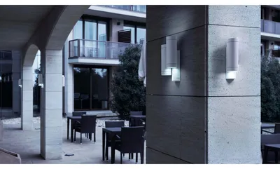 Produktbild von Faro 75500, Wandbeleuchtung für den Außenbereich, Weiß, Aluminium, IP44, I, GU10