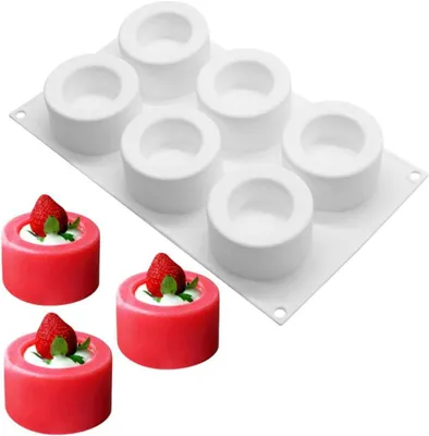 Obrázek produktu pro Sada 9 silikonových forem na pudink, opakovaně použitelné formy na muffiny, cheesecake, quiche a další dezerty, ideální pro oslavy
