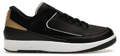 Immagine prodotto di Air Jordan 2 Retro Low "Black Metallic Gold", Nero/Oro, Taglia: 43