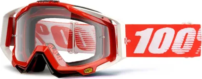 Obrázok produktu pre 100% motokrosové okuliare Racecraft Brille Clear , Fire Red
