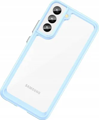 Produktbild von Outer Space Case für Samsung Galaxy S22+ (S22 Plus) Hardcase mit Gelrahmen blau