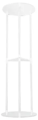 Produktbild von Beistelltisch, modern, stabil, 3 Etagen, rund, Acryl, für Wohnzimmer, Schlafzimmer, Nachttisch, transparent