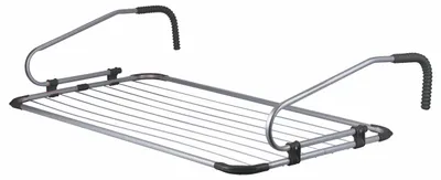 Productafbeelding van GALILEO wasrek voor balkon en binnen, met 2 haken, 8 draden, 106 x 55 cm