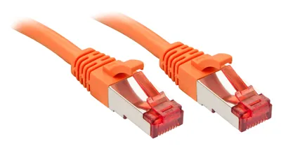 Produktbild von LINDY Netzwerkkabel Cat.6 S/FTP 10m orange/RJ45/250MHz/Kupfer/27AWG