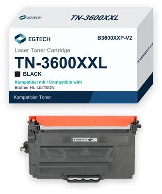 Produktbild von Toner kompatibel mit Brother TN-3600XXL HL-L5210DN HL-L5210DW HL-L5215DN Schwarz