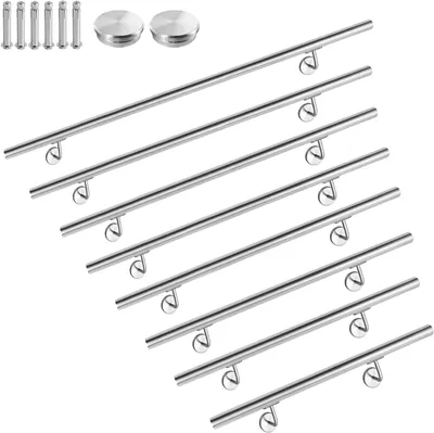 Produktbild von VA-Cerulean 180cm Edelstahl Handlauf Geländer Treppengeländer Wandhandlauf Edelstahl Eingangsgeländer für Treppen mit Wandhalterung und Endkappen