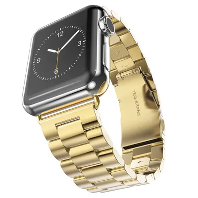 Produktbild von Techsuit Uhrenarmband (W036) - Apple Watch 1/2/3/4/5/6/7/8/SE/SE 2 (38/40/41 mm) - goldfarben