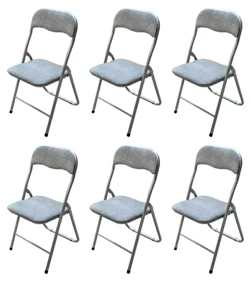 Produktbild von Klappstuhl 6er Set Dima Fabric Grau