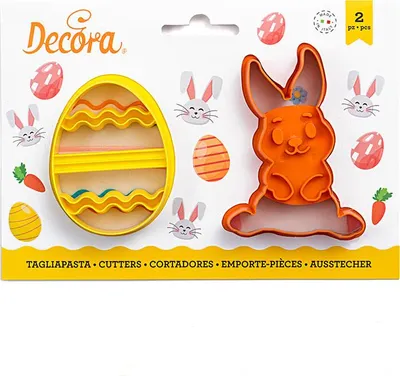 Obrázok produktu pre Forma na sušienky v tvare vajíčka a zajačika - Decora