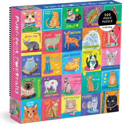 Produktbild von Purr-fect Portraits 500 Piece Family Puzzle
